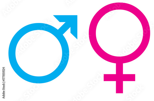 Symbols of women and men