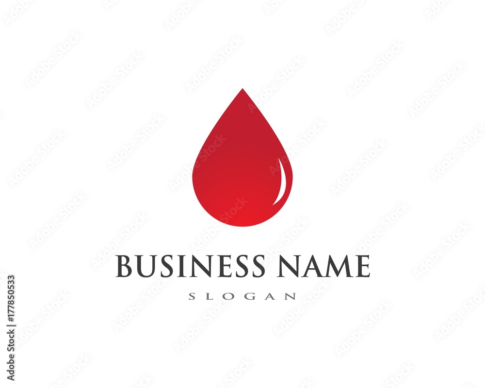 Fototapeta premium Blood logo icon