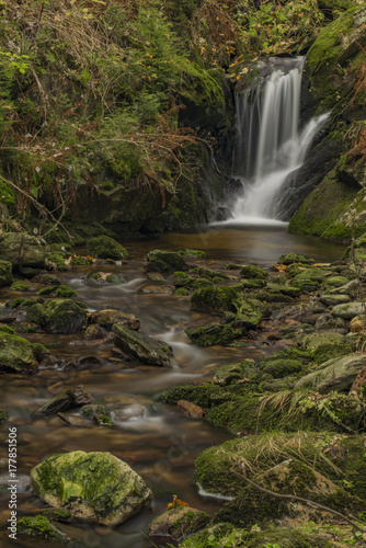 Javori waterfall on Javori creek in Krkonose mountains © luzkovyvagon.cz