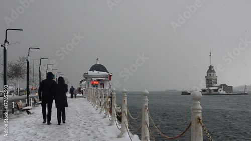 Maiden's Tower (Leander's Tower) in Istanbul, Turkey photo