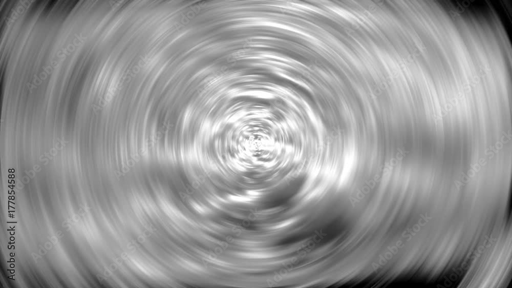 Disco  fractal en blanco y negro que gira
