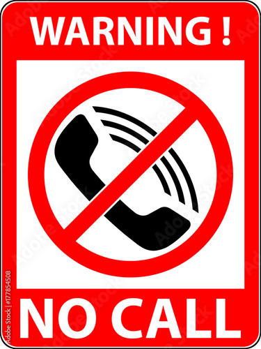 No phone, telephone, cellphone and smartphone prohibited symbol. Sign indicating the prohibition or rule. Warning and forbidden. Flat design. Vector illustration. Easy to use and edit. EPS10.