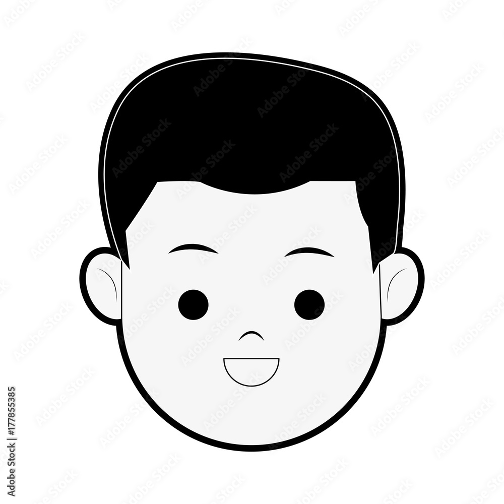 Happy Boy cartoon icon image vector illustration design Happy Boy cartoon icon image vector illustration design