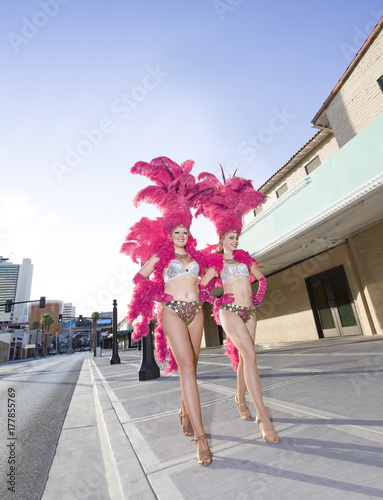 Showgirls in Las Vegas. photo