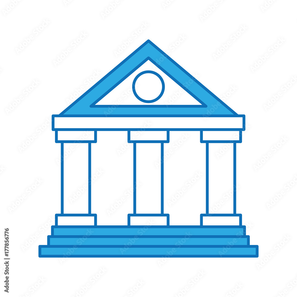 building bank financial money saving symbol building bank financial money saving symbol