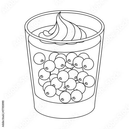 Glass, single icon in outline style.Glass,vector symbol stock illustration web.