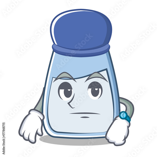 Waiting salt character cartoon style