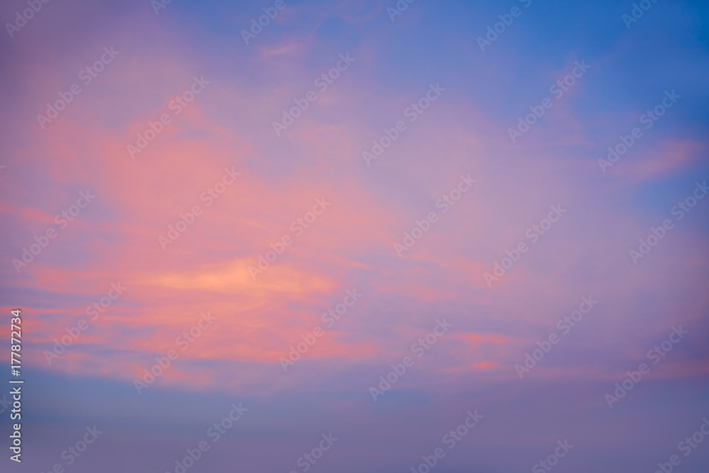 Sunset colorful sky clouds Mexico