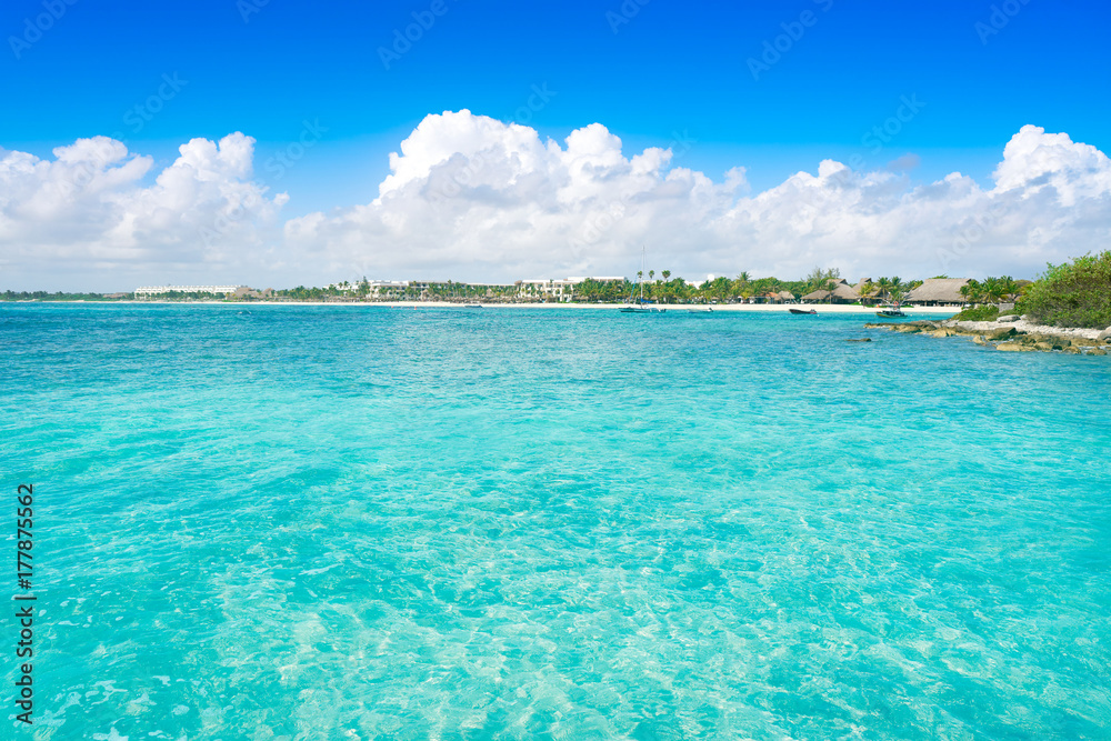 Akumal bay beach in Riviera Maya