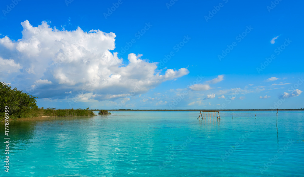 Laguna de Bacalar Lagoon in Mayan Mexico