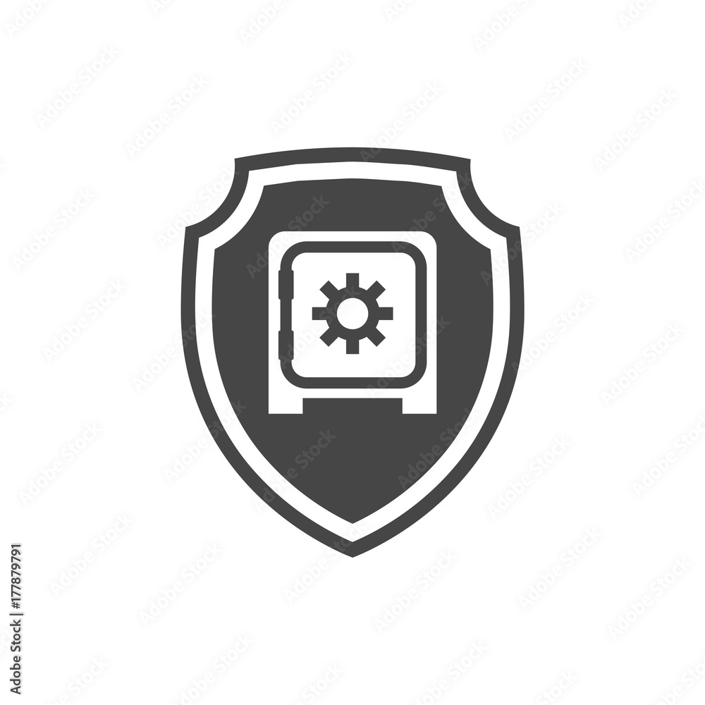 Obraz premium Safe icon, Vector shield icon
