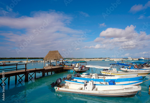Chiquila port in Quintana Roo Mexico photo