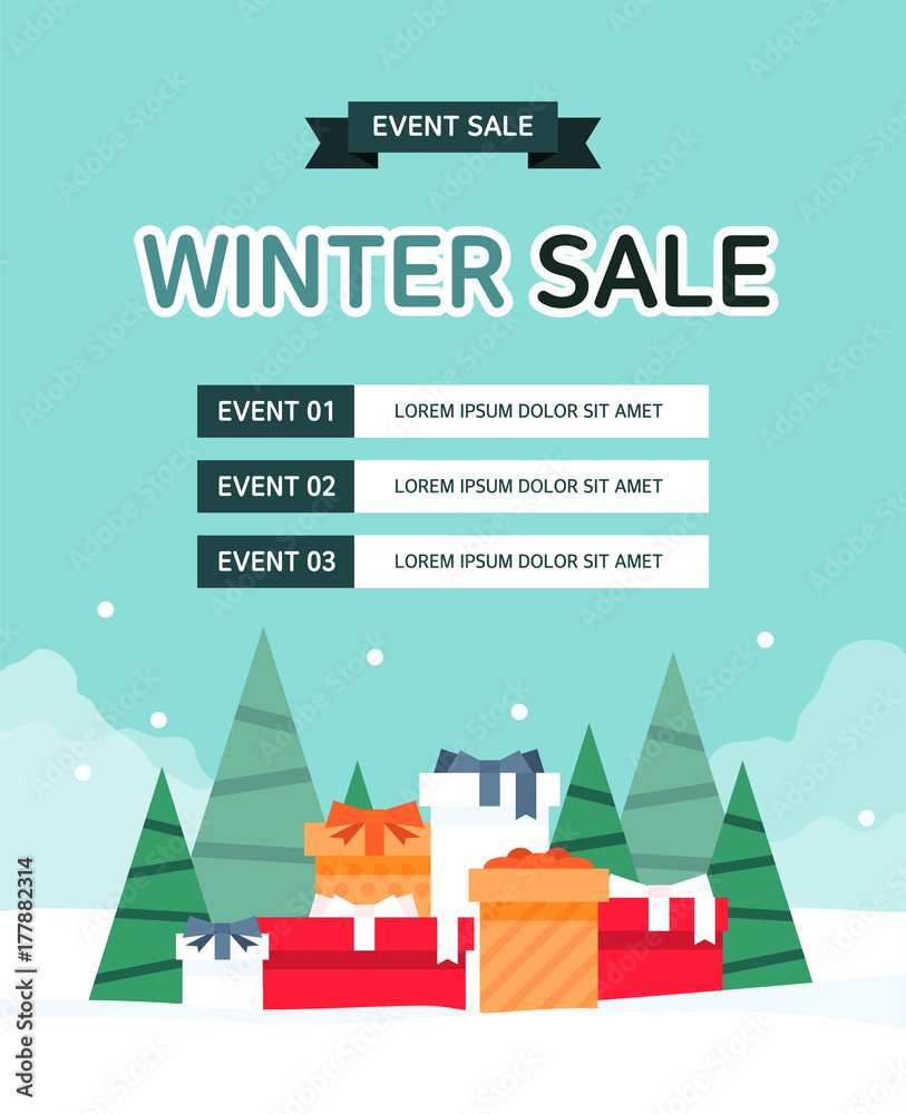Winter sale event design