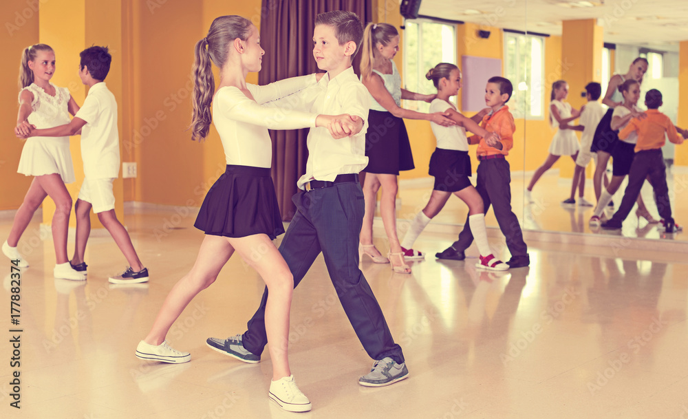 Children in dance class