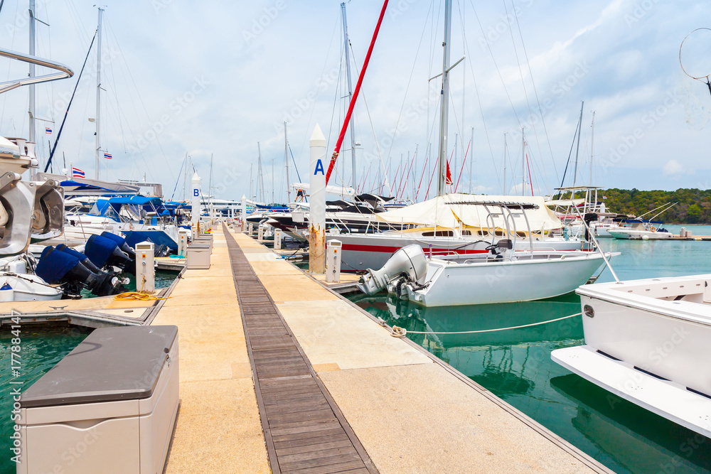 Fototapeta premium Yachts at Thailand Port