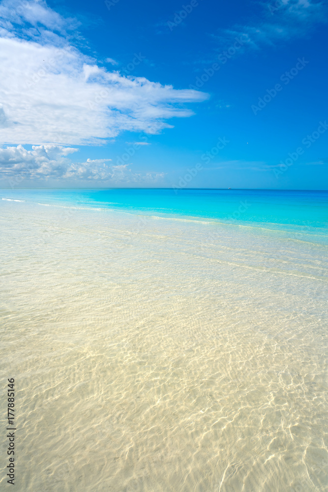 Caribbean turquoise perfect beach Riviera Maya