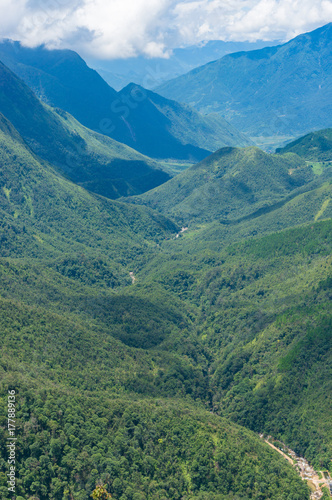 Fototapeta Naklejka Na Ścianę i Meble -  Picturesque landscape of mountain valley