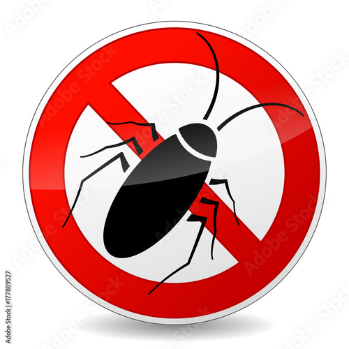 no cockroach sign concept