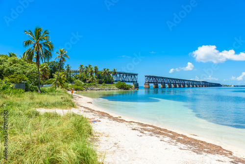 Konstfotografi Bahia Honda State Park - Calusa Beach, Florida Keys - tropical coast with paradi