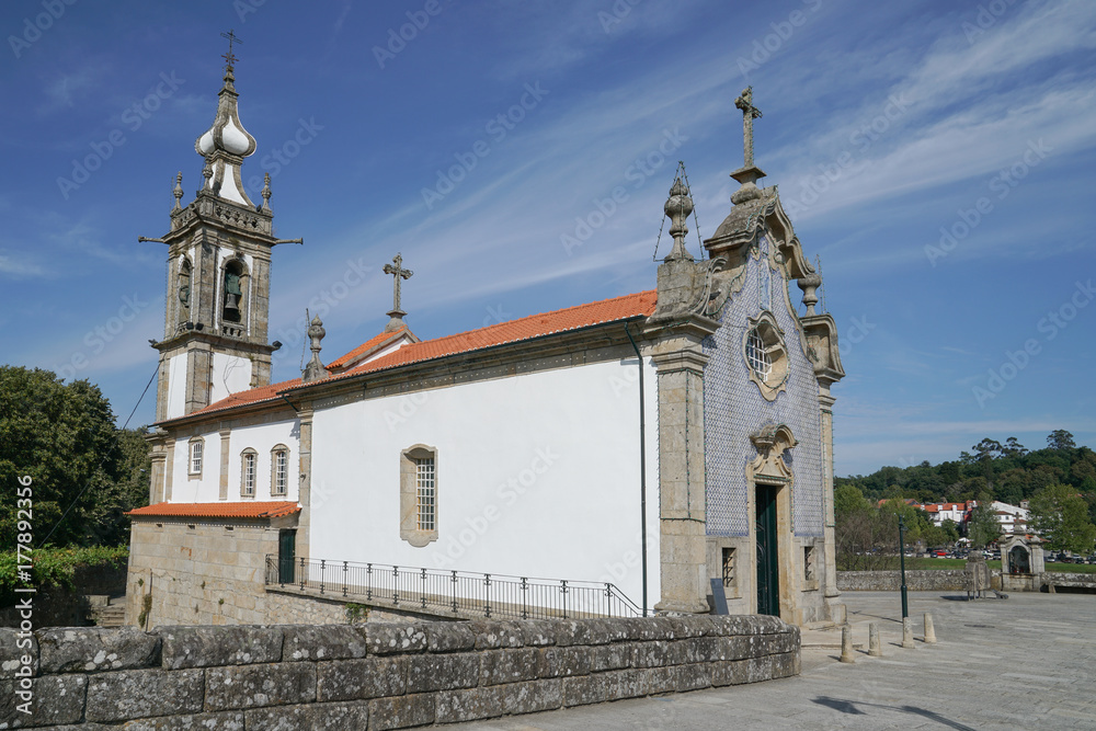 Naklejka premium Ponte de Lima, Camino de Santiago, Portugal