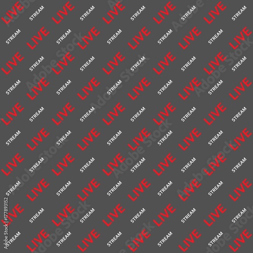 Background, Live stream word text angle vector seamless pattern for video blog substitution Chromakey seamless background for television Live stream vlog