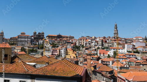 View on old town and historic centre of Porto, Portugal