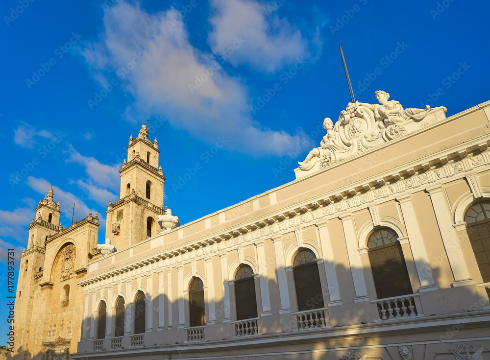 Fototapeta premium Merida San Idefonso cathedral of Yucatan