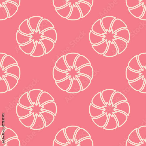 Floral seamless pattern. Pink wallpaper background