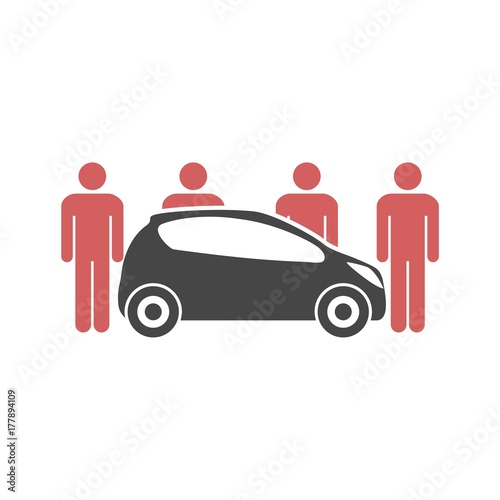 Car Sharing icon, Car sharing Symbol