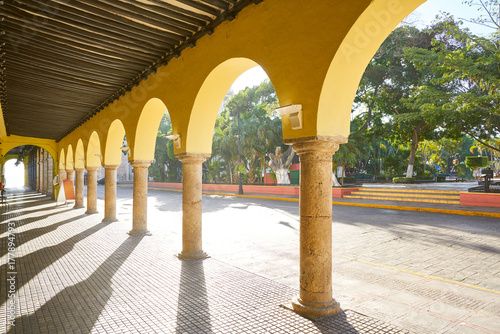 Merida city arcade arcs of Yucatan Mexico © lunamarina