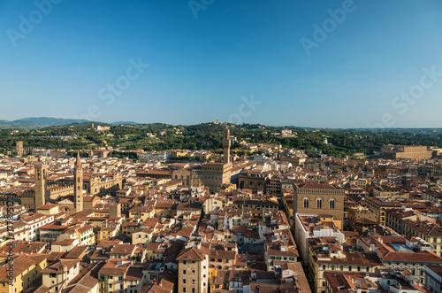 Aerial view of Florence downtown, Italy