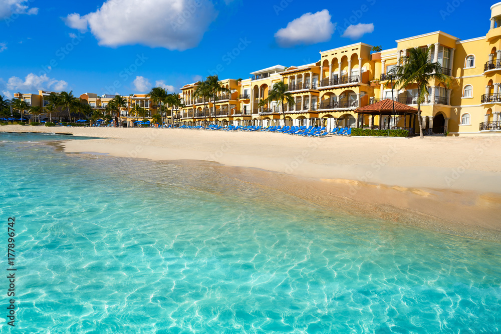 Obraz premium Playa del Carmen beach in Riviera Maya