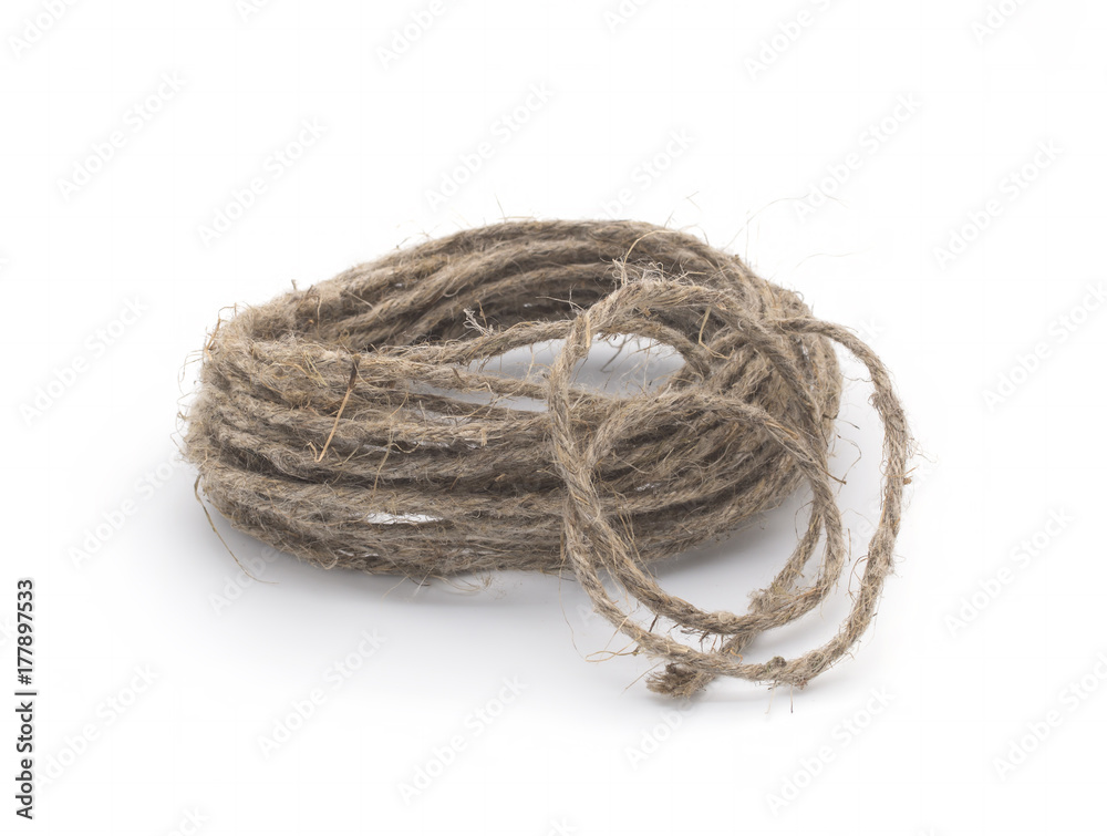 Twine on a white background