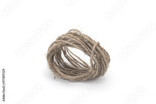 Twine on a white background