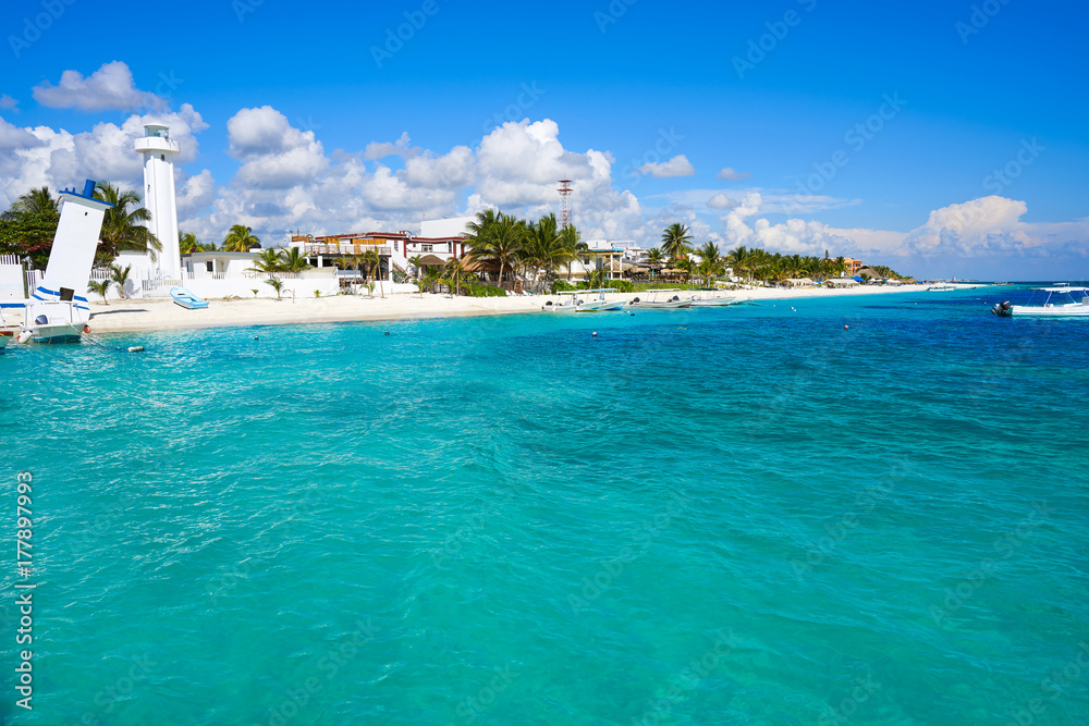 Fototapeta premium Plaża Puerto Morelos na Riwierze Majów
