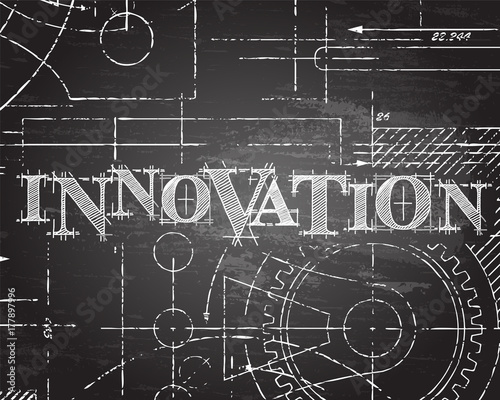 Innovation Blackboard Technical Drawing