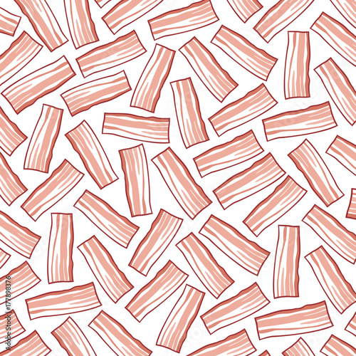 background pattern with bacon