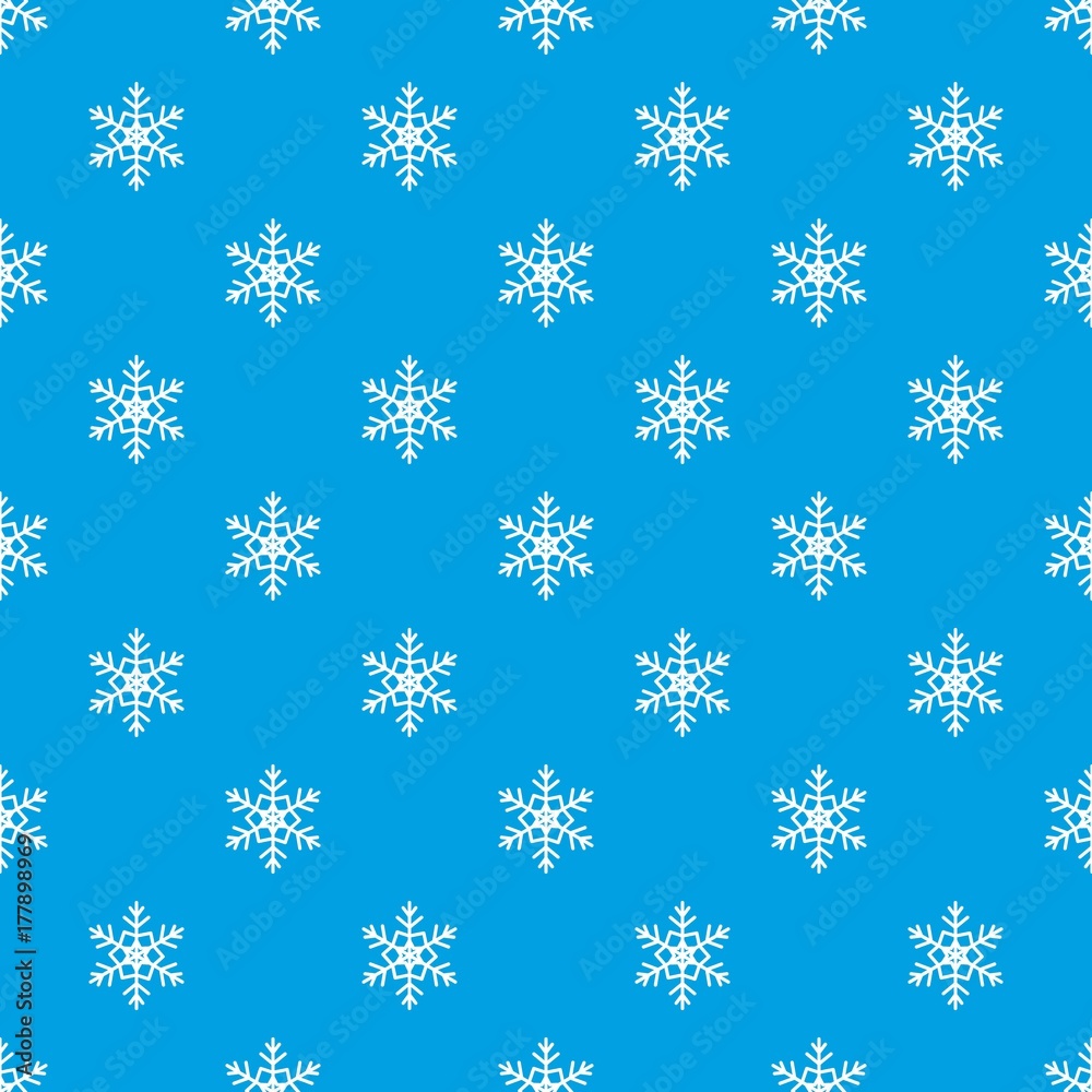 Snowflake pattern seamless blue Snowflake pattern seamless blue