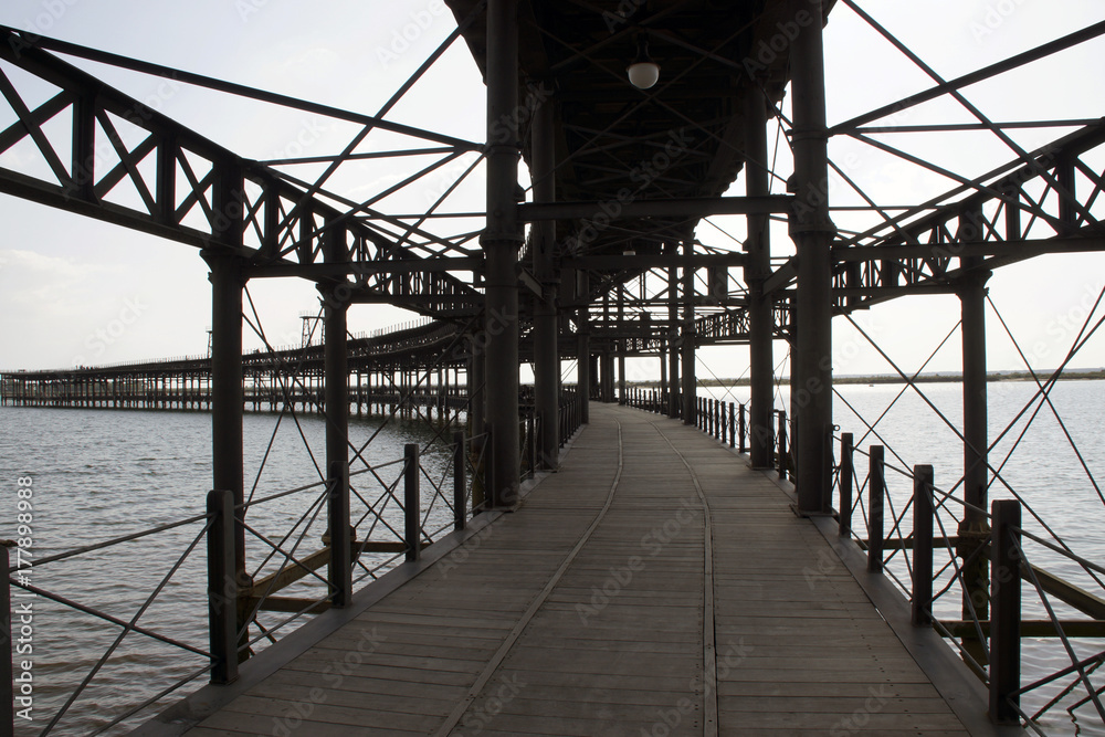 Obraz premium Huelva (Spain). Riotinto pier in the city of Huelva