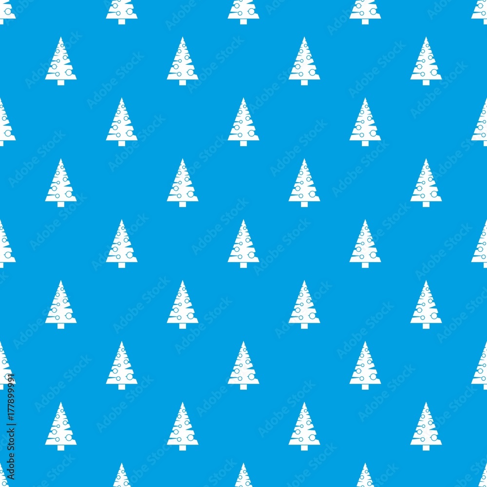 Christmas tree pattern seamless blue Christmas tree pattern seamless blue