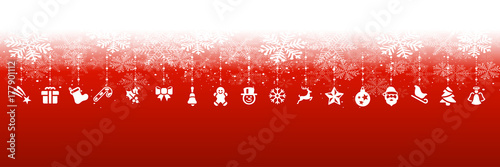 Rote Weihnachten Elemente