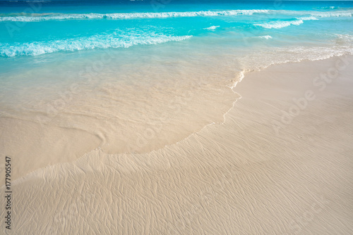 Caribbean turquoise beach in Riviera Maya