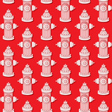 background pattern with fire hydrants