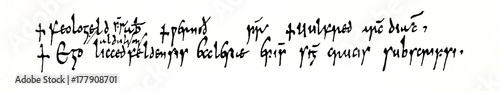 Photography Script of Anglo-Saxon England (part of insular script), 803 (from Meyers Lexikon
