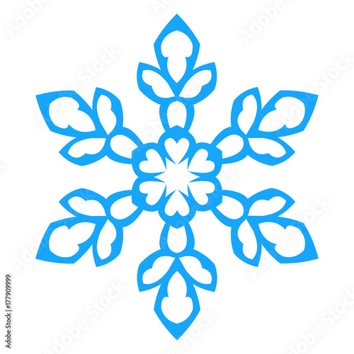 Snowflake Icon. vector illlustration. 