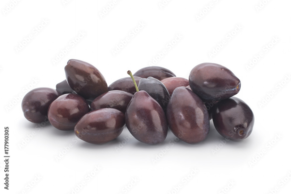 Image of a plums studio isolated on white background Image of a plums studio isolated on white background