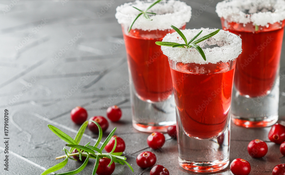 custom made wallpaper toronto digitalRed alcoholic cocktail cranberry and vodka with rosemary. Selective focus. Copy space