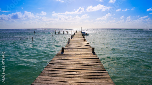 Mahahual Caribbean beach in Costa Maya