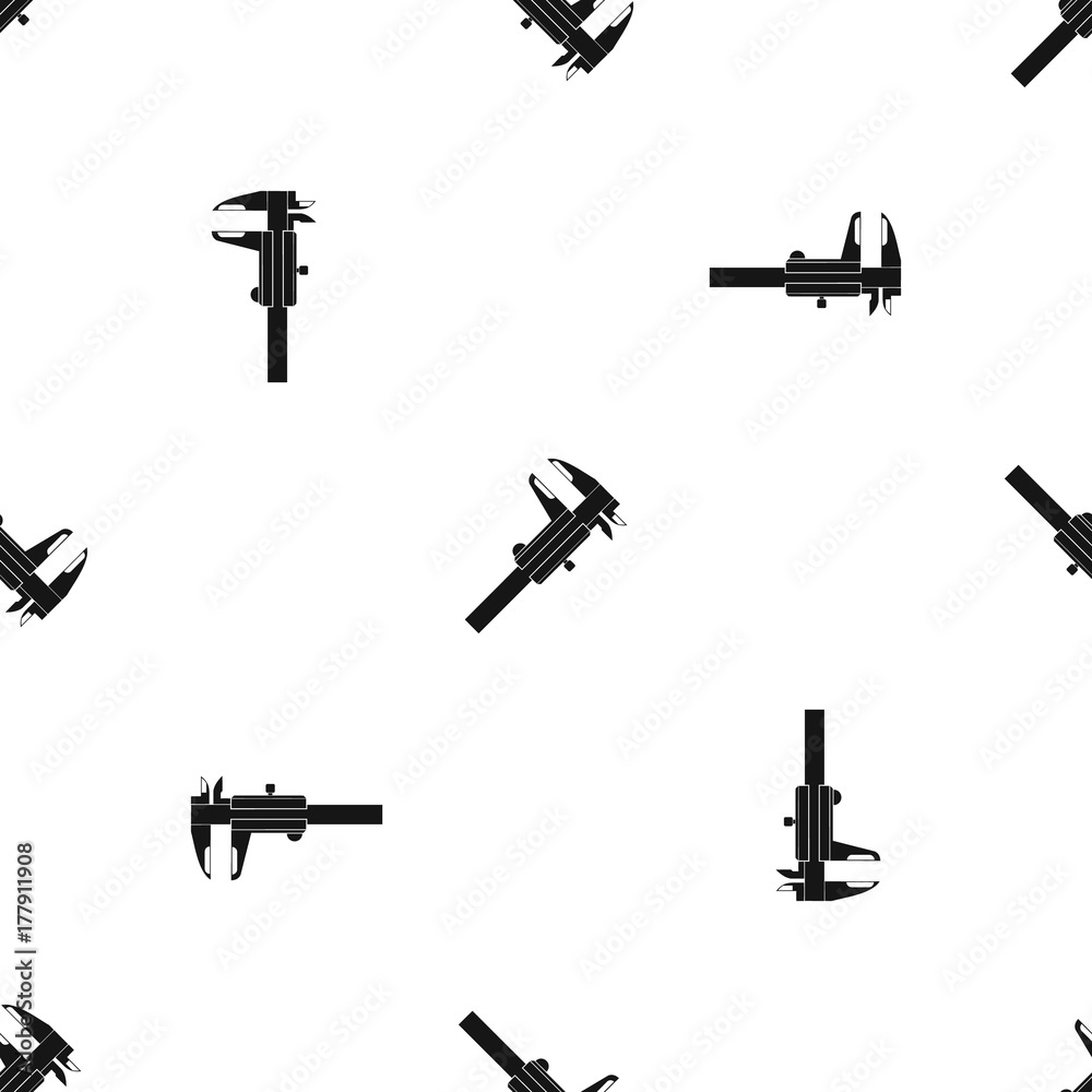 Calipers pattern seamless black Calipers pattern seamless black