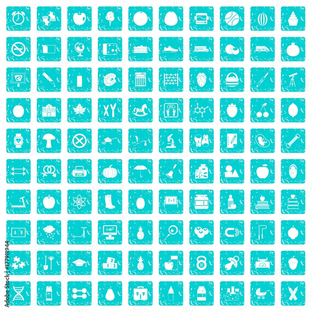 100 apple icons set grunge blue 100 apple icons set grunge blue